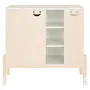 CÔMODA 2 PORTAS 86 CM X 45 CM PÉ COM PÉ - BRANCO/NATURAL WASHED - Foto 1