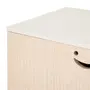 CÔMODA 2 PORTAS 86 CM X 45 CM PÉ COM PÉ - BRANCO/NATURAL WASHED - Foto 5