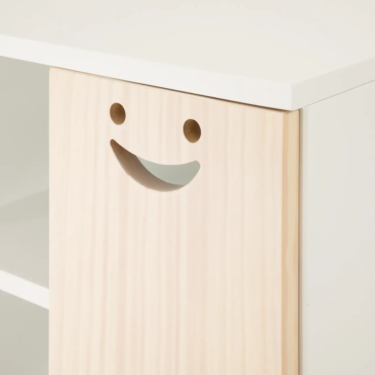 CÔMODA 2 PORTAS 86 CM X 45 CM PÉ COM PÉ - BRANCO/NATURAL WASHED - Foto 7