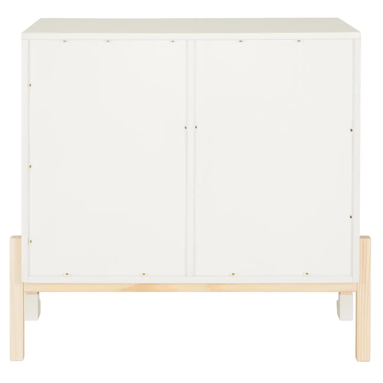 CÔMODA 2 PORTAS 86 CM X 45 CM PÉ COM PÉ - BRANCO/NATURAL WASHED - Foto 9