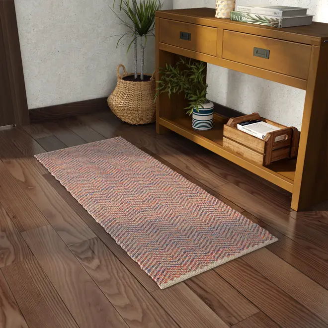 TAPETE 57 CM X 1,40 M TRADIÇÃO - BRANCO/MULTICOR - Foto 6