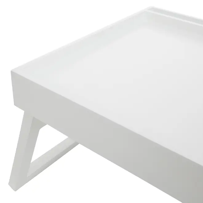 BANDEJA COM PÉ 43 CM X 28 CM MATINAL - BRANCO - Foto 5