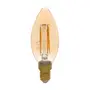 LÂMPADA LED DE FILAMENTO AMB 4W C35 E14 127V LUZ AMARELA SAVE ENERGY - HANBAR - Foto 1