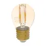 LÂMPADA LED DE FILAMENTO AMB 4W G45 E27 127/220V LUZ AMARELA SAVE ENERGY - HANBAR - Foto 1