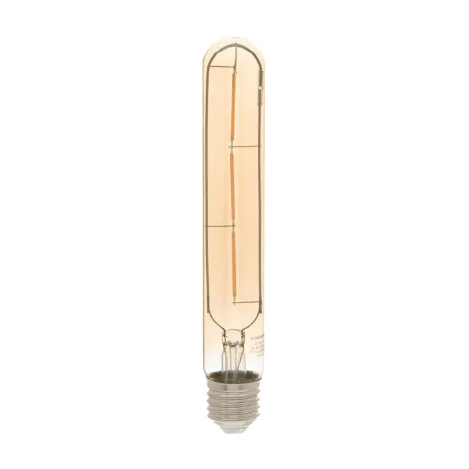 LÂMPADA LED DE FILAMENTO AMB 2W T30 E27 127/220V LUZ AMARELA SAVE ENERGY - HANBAR - Foto 1