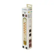 LÂMPADA LED DE FILAMENTO LOOP 4W T30 E27 127/220V LUZ AMARELA SAVE ENERGY - HANBAR - Foto 2