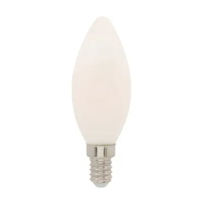 LÂMPADA DE FILAMENTO MILKY 4W VELA E14 127/220V LUZ AMARELA SAVE ENERGY