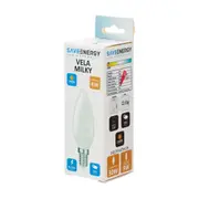 LÂMPADA DE FILAMENTO MILKY 4W VELA E14 127/220V LUZ AMARELA SAVE ENERGY - BRANCO - Foto 2