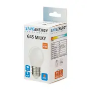 LÂMPADA DE FILAMENTO MILKY 4W G45 E27 127/220V LUZ AMARELA SAVE ENERGY - BRANCO - Foto 2