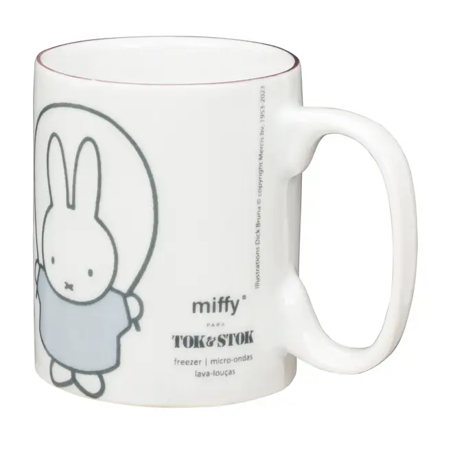 CANECA 300 ML MIFFY - BRANCO/KONKRET - Foto 2