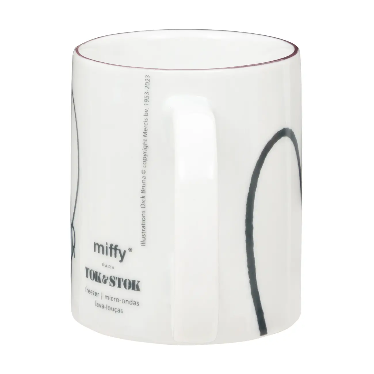 CANECA 300 ML MIFFY - BRANCO/KONKRET - Foto 3