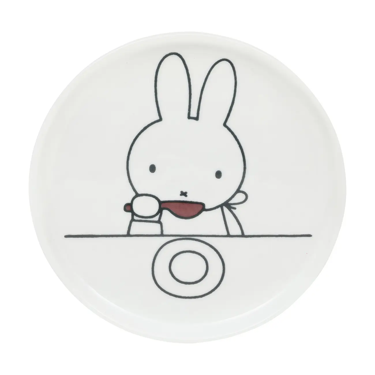 PRATO PARA SOBREMESA MIFFY - BRANCO/KONKRET - Foto 1