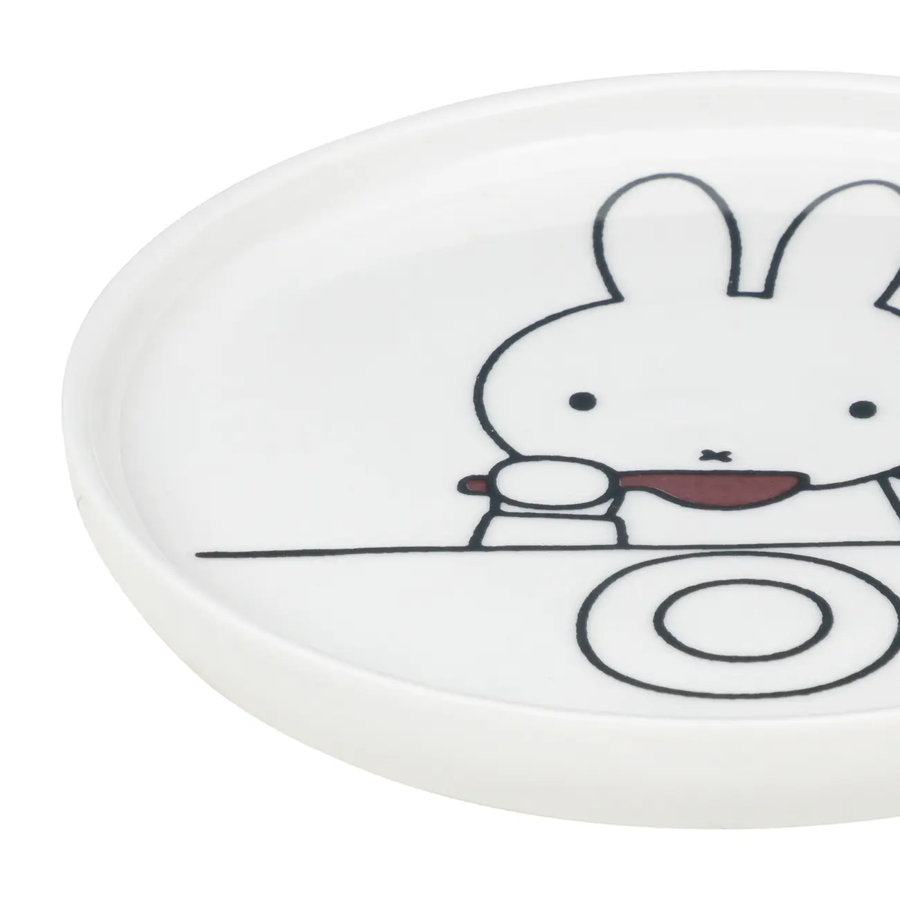 PRATO PARA SOBREMESA MIFFY - BRANCO/KONKRET - Foto 4