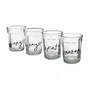 COPO APERITIVO 45 ML COM 4 MANUSCRITO - INCOLOR/PRETO - Foto 1