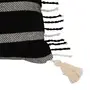 ALMOFADA 50 CM X 50 CM BOHO FRINGE - PRETO/NATURAL - Foto 2