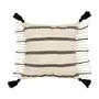 ALMOFADA 50 CM X 50 CM BOHO FRINGE - NATURAL/PRETO - Foto 1