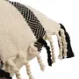 ALMOFADA 50 CM X 50 CM BOHO FRINGE - NATURAL/PRETO - Foto 3