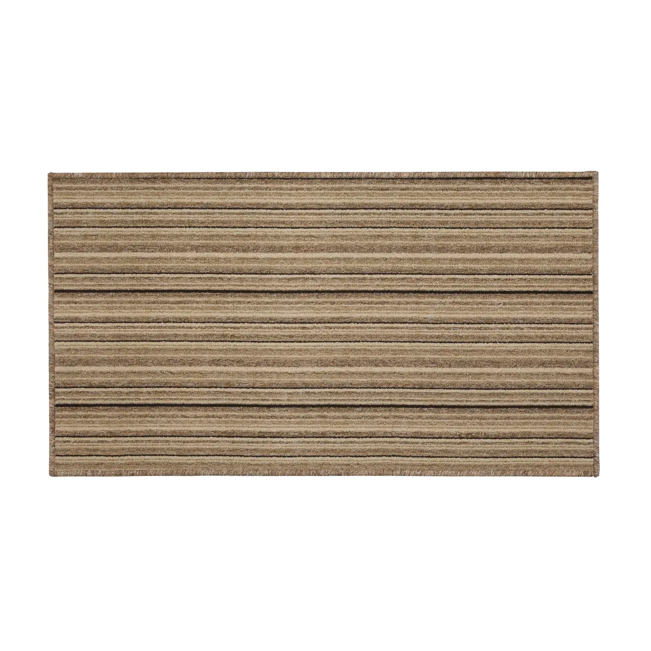 TAPETE 66 CM X 1,20 M LISTRAM - BEGE/PRETO - Foto 1