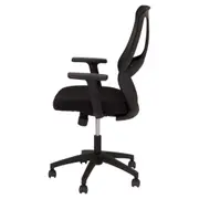 CADEIRA DE ESCRITÓRIO ASSET - PRETO/PRETO - Foto 3