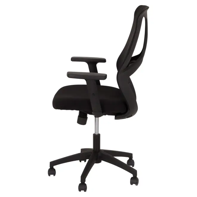 CADEIRA DE ESCRITÓRIO ASSET - PRETO/PRETO - Foto 3