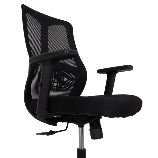 CADEIRA DE ESCRITÓRIO ASSET - PRETO/PRETO - Foto 5