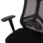 CADEIRA DE ESCRITÓRIO ASSET - PRETO/PRETO - Foto 7