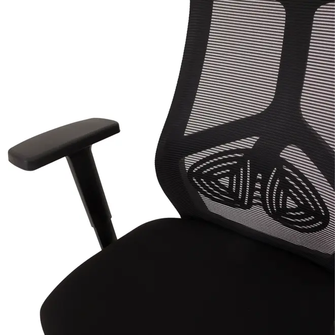 CADEIRA DE ESCRITÓRIO ASSET - PRETO/PRETO - Foto 7