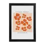 QUADRO FLOWER MARKET STOCKHOLM 23 CM X 33 CM - PRETO/MULTICOR - Foto 1