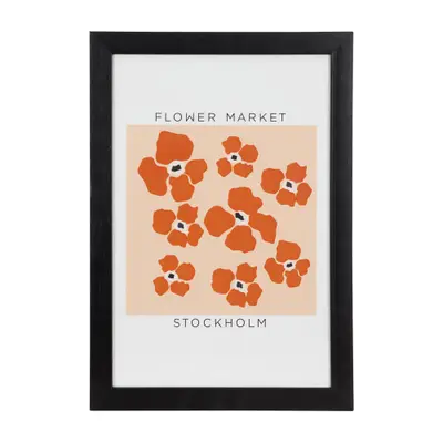 QUADRO FLOWER MARKET STOCKHOLM 23 CM X 33 CM