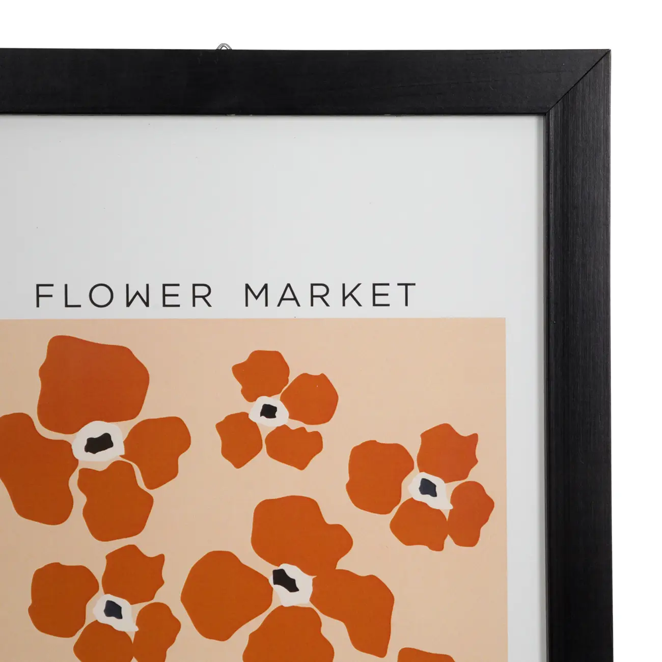 QUADRO FLOWER MARKET STOCKHOLM 23 CM X 33 CM - PRETO/MULTICOR - Foto 3