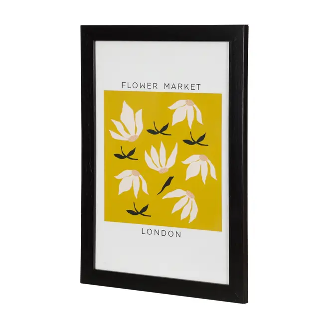 QUADRO 23 CM X 33 CM FLOWER MARKET LONDON - PRETO/MULTICOR - Foto 2