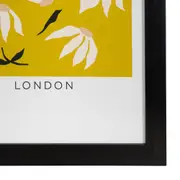 QUADRO 23 CM X 33 CM FLOWER MARKET LONDON - PRETO/MULTICOR - Foto 3