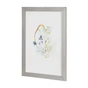 QUADRO BLUE FLOWERS I 23 CM X 33 CM - CINZA PROVENCE/MULTICOR - Foto 2