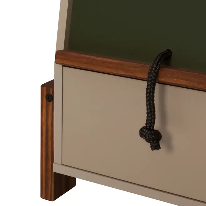 ESTANTE INFANTIL 1 PORTA 72 CM X 71 CM GARATUJA - CAMELO/MUSGO - Foto 5