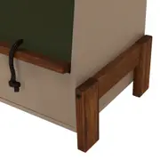 ESTANTE INFANTIL 1 PORTA 72 CM X 71 CM GARATUJA - CAMELO/MUSGO - Foto 7