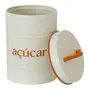 AÇÚCAR POTE 1 L BODEGA - OFF WHITE/CASCA DE URUCUM - Foto 5