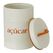 AÇÚCAR POTE 1 L BODEGA - OFF WHITE/CASCA DE URUCUM - Foto 5