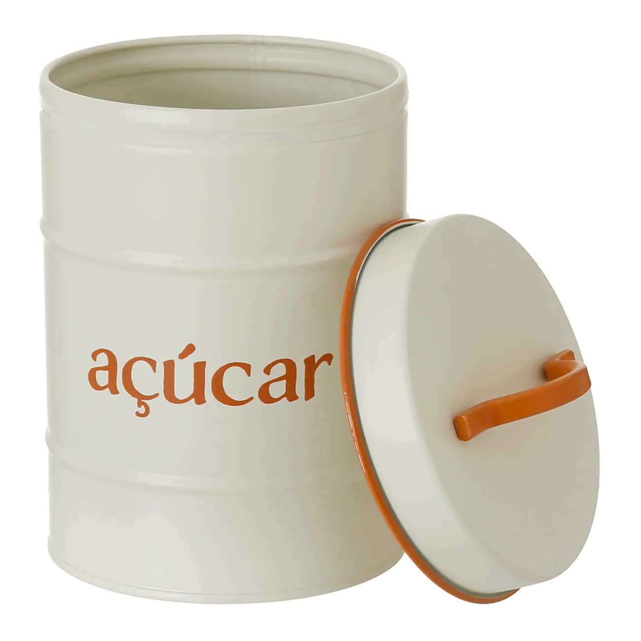 AÇÚCAR POTE 1 L BODEGA - OFF WHITE/CASCA DE URUCUM - Foto 5