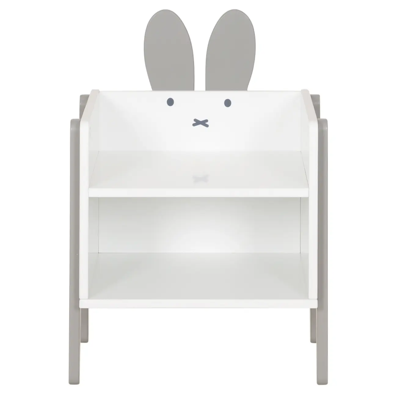 MESA DE CABECEIRA 1 NICHO MIFFY - CINZA/BRANCO - Foto 1