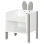 MESA DE CABECEIRA 1 NICHO MIFFY - CINZA/BRANCO - Foto 2