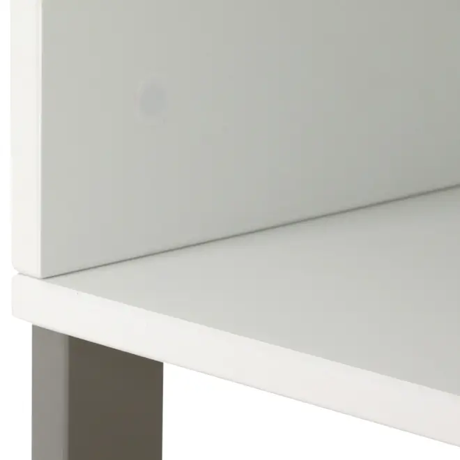 MESA DE CABECEIRA 1 NICHO MIFFY - CINZA/BRANCO - Foto 4
