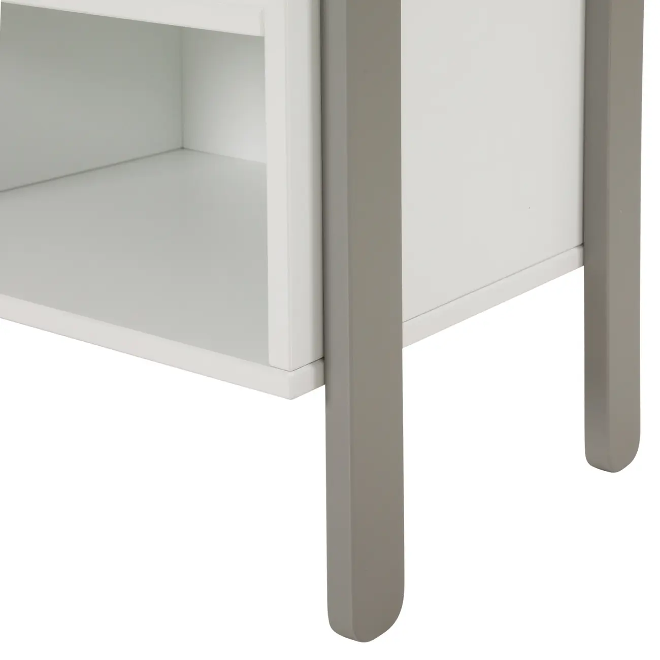 MESA DE CABECEIRA 1 NICHO MIFFY - CINZA/BRANCO - Foto 5