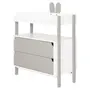 CÔMODA INFANTIL 2 GAVETAS 79 CM X 40 CM MIFFY - CINZA/BRANCO - Foto 3