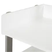 CÔMODA INFANTIL 2 GAVETAS 79 CM X 40 CM MIFFY - CINZA/BRANCO - Foto 5