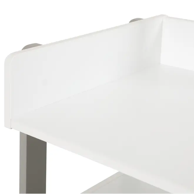CÔMODA INFANTIL 2 GAVETAS 79 CM X 40 CM MIFFY - CINZA/BRANCO - Foto 5