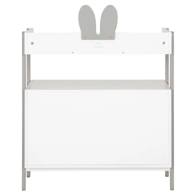 CÔMODA INFANTIL 2 GAVETAS 79 CM X 40 CM MIFFY - CINZA/BRANCO - Foto 9