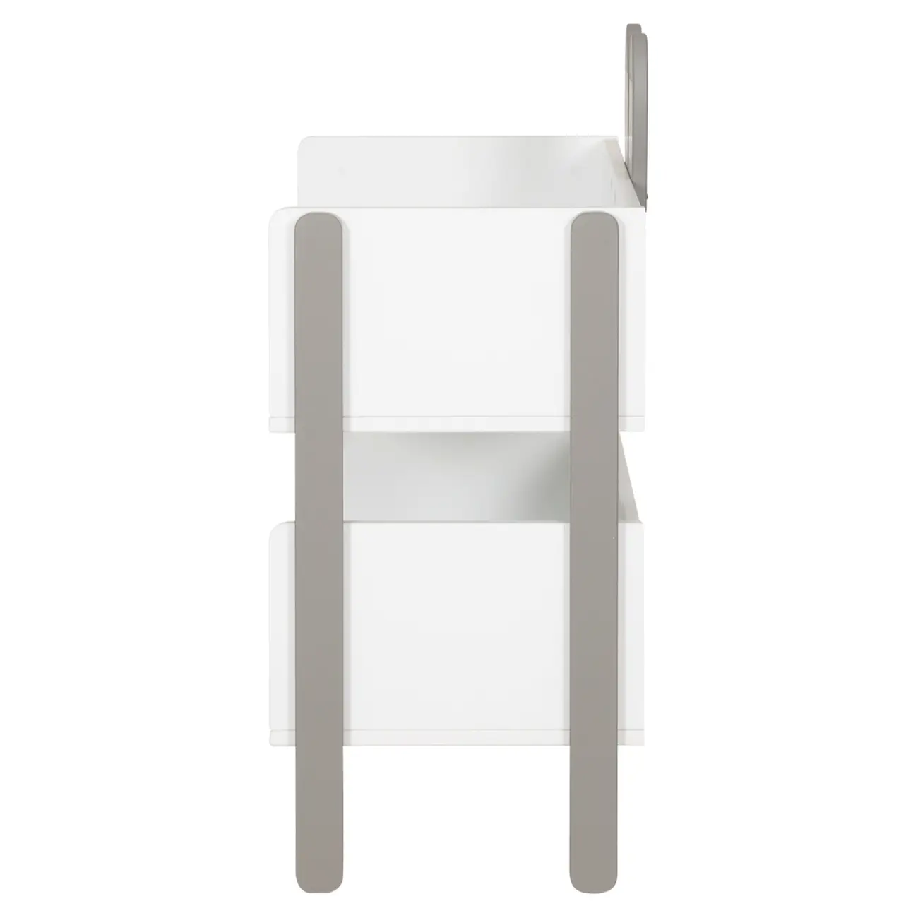 ESTANTE INFANTIL 68 CM X 80 CM MIFFY - CINZA/BRANCO - Foto 3