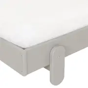 CAMA JÚNIOR 78 CM MIGU - CINZA/BRANCO - Foto 5