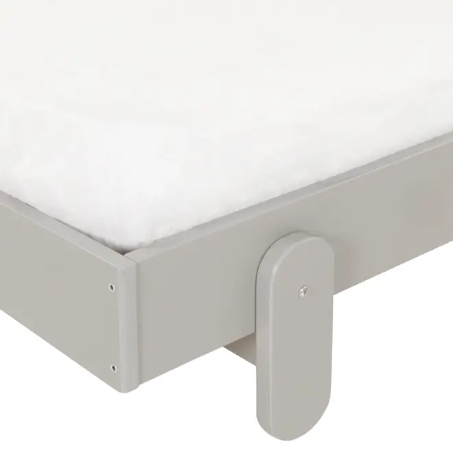 CAMA JÚNIOR 78 CM MIGU - CINZA/BRANCO - Foto 5