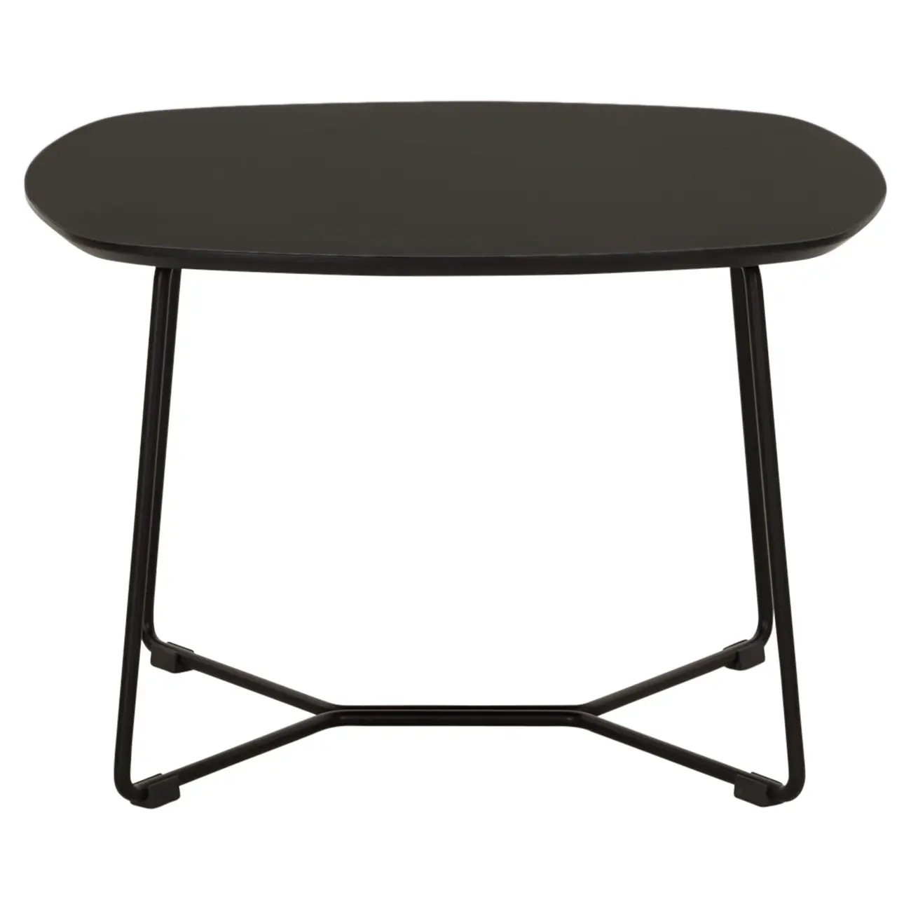 MESA DE CENTRO 60 CM X 60 CM GALGO - PRETO/PRETO - Foto 1